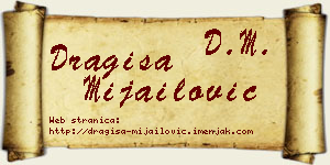 Dragiša Mijailović vizit kartica